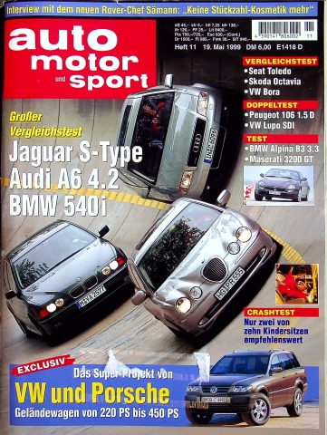 Deckblatt Auto Motor und Sport (11/1999)